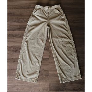 Uniqlo Women U Wide fit curved twill jersey pants